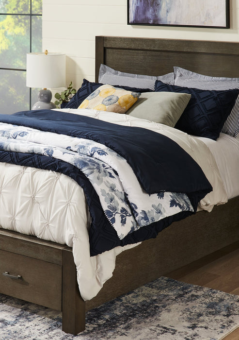 Brianna Light Grey 3-Piece Full/Queen Comforter Set