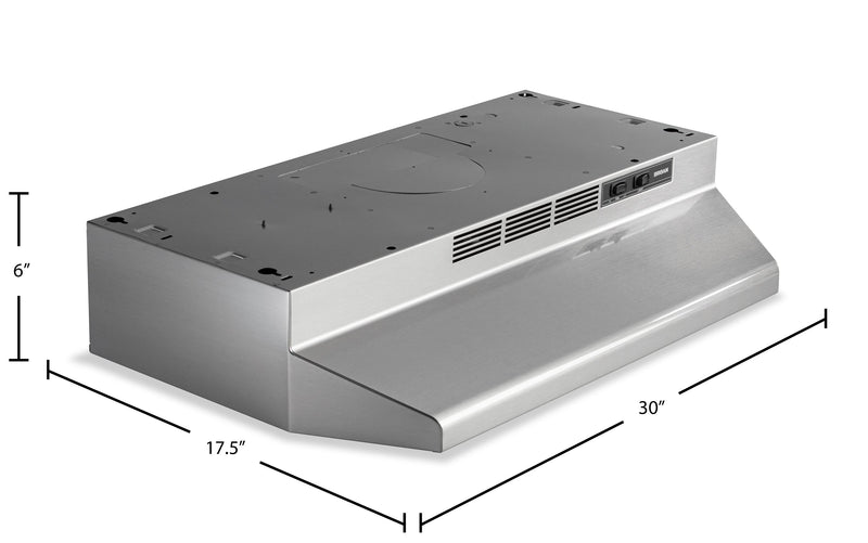 Broan BU2 Series 30\" Under-Cabinet Range Hood - Stainless Steel - BU230SF \t