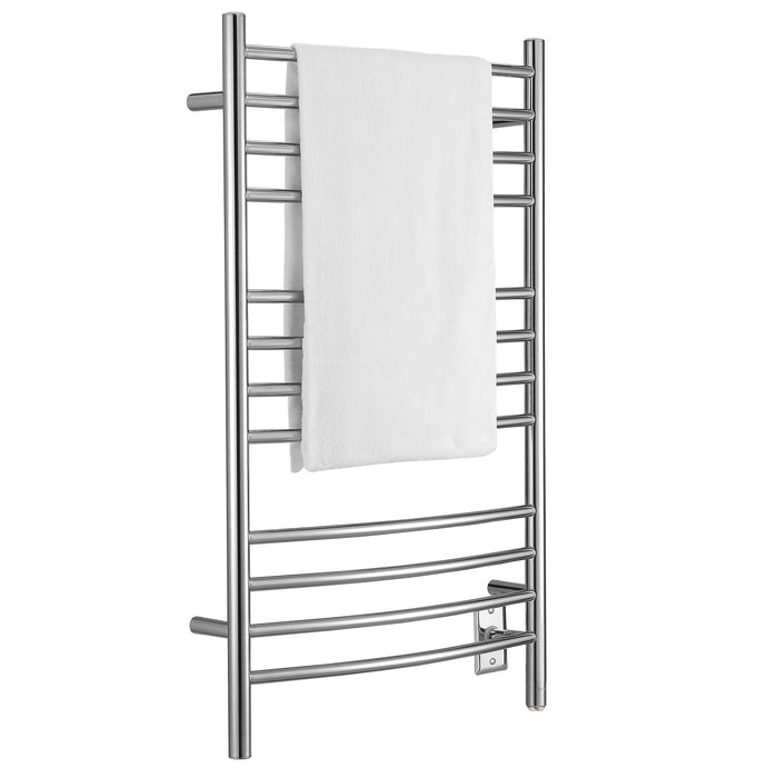 Ancona Lustra Dual 12 Curved-Bar Hardwired and Plug-In Towel Warmer - AN-5342 