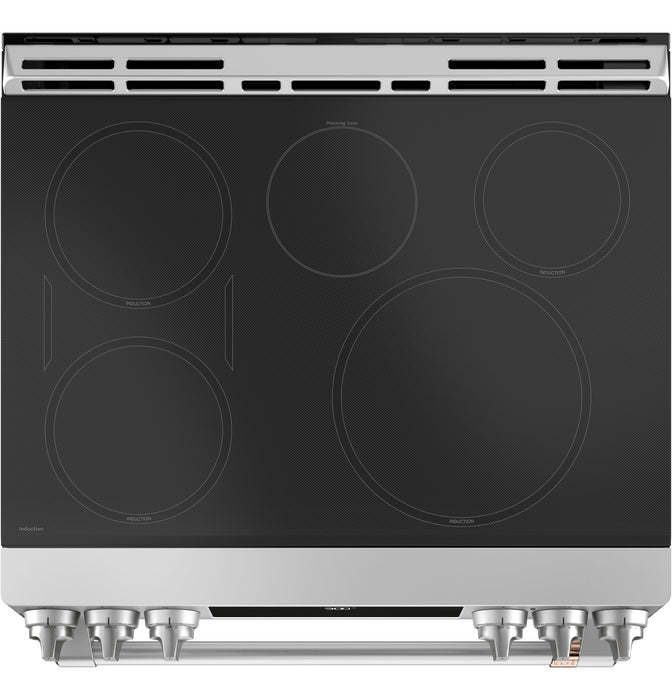 Café Slide-In Electric Range with Warming Drawer - CCHS900P2MS1