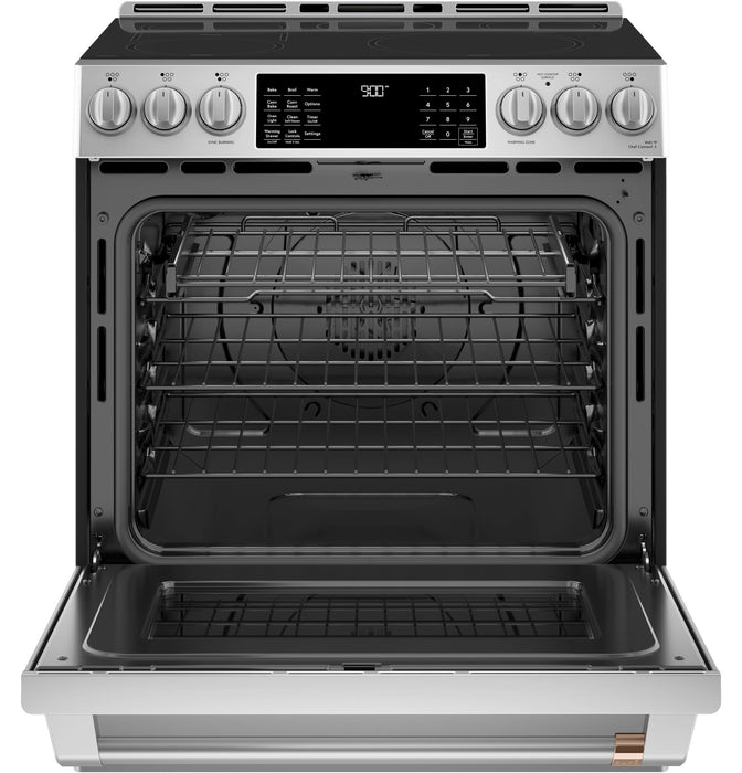 Cafe 5.7 Cu. Ft. Smart Induction Range with True European Convection and Self Clean Racks - Stainles… 