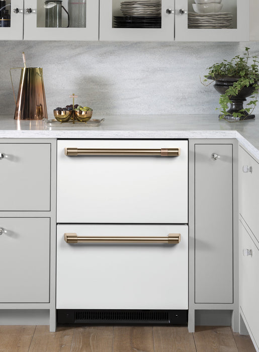 Café 5.7 Cu. Ft. Built-In Dual-Drawer Refrigerator - CDE06RP4NW2