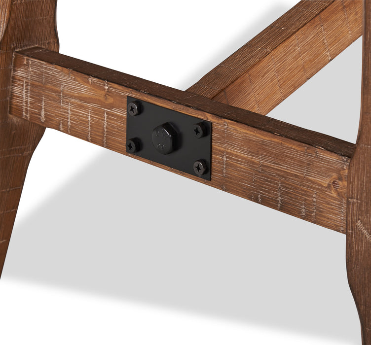 Cedar Dining Table, Pine Wood, Trestle-Base, 72.07\"W - Brown 