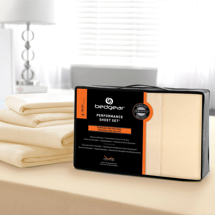 BEDGEAR® Dri-Tec® 5-Piece King Split Sheet Set - Champagne
