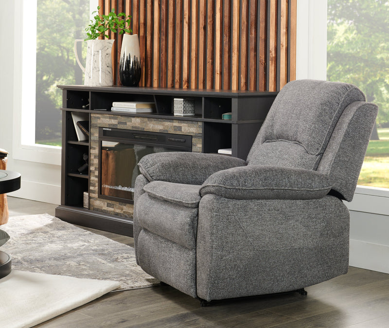 Chandler Chenille Recliner - Grey