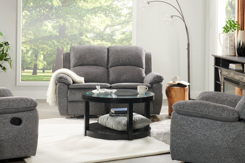 Chandler Chenille Reclining Loveseat - Grey