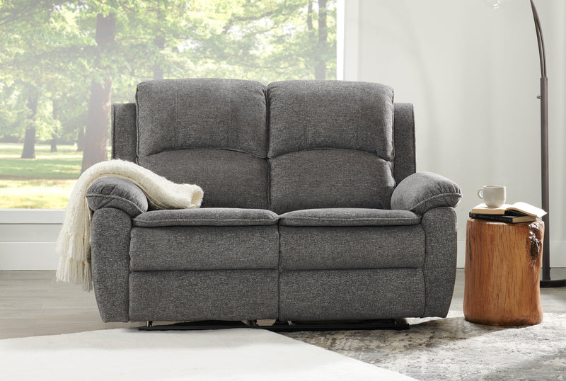 Chandler Chenille Reclining Loveseat - Grey