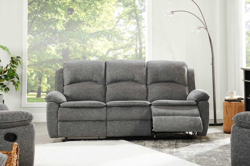 Chandler Chenille Reclining Sofa - Grey