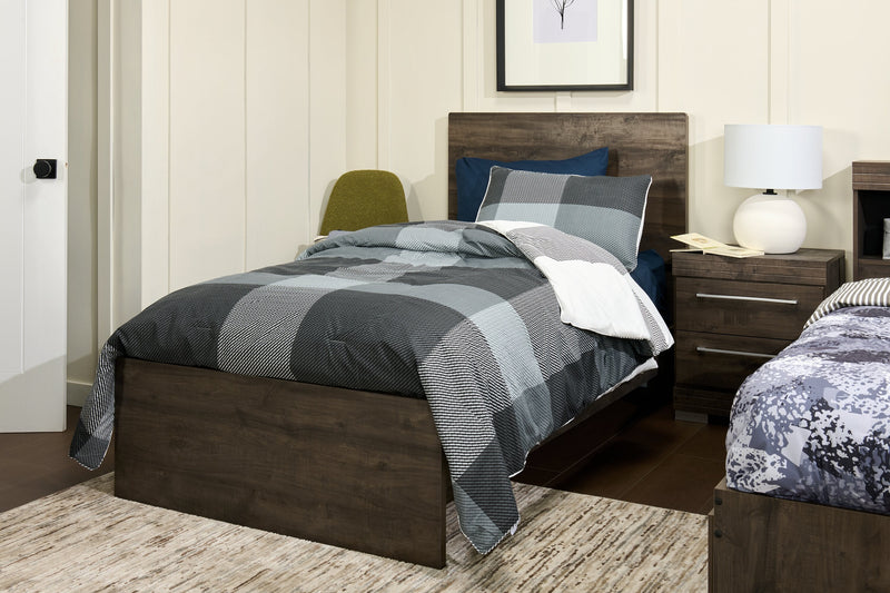 Charlie 3-Piece Twin Comforter Set - Grey 