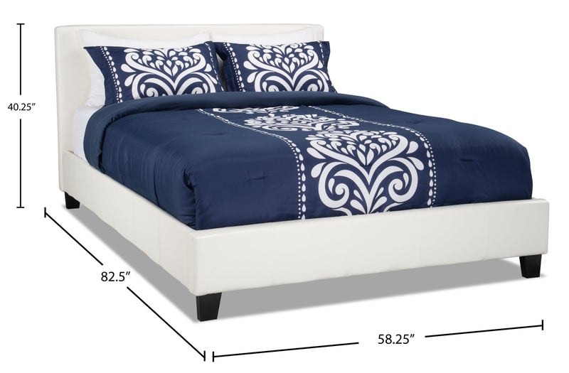 Chase Full Bed - White