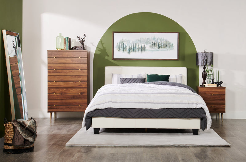 Chase Queen Bed - White 