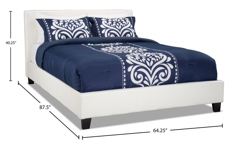 Chase Queen Bed - White 