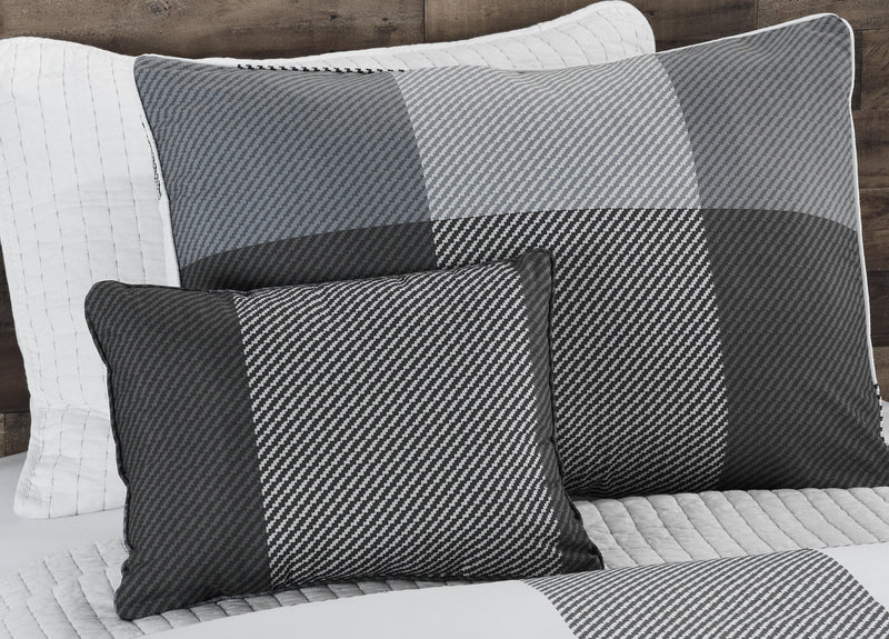 Charlie 3-Piece Twin Comforter Set - Grey 