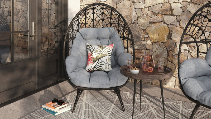Coco Egg Outdoor Patio Chair - Grey