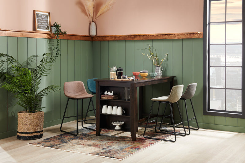 Coty Counter-Height Chair - Brown