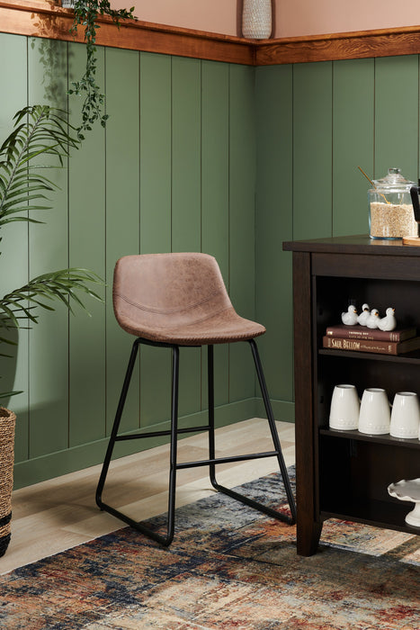 Coty Counter-Height Chair - Brown