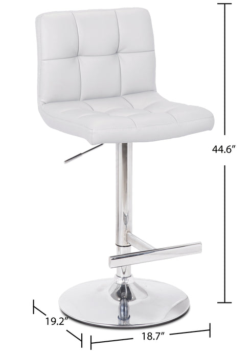Cruz White Bar Stool