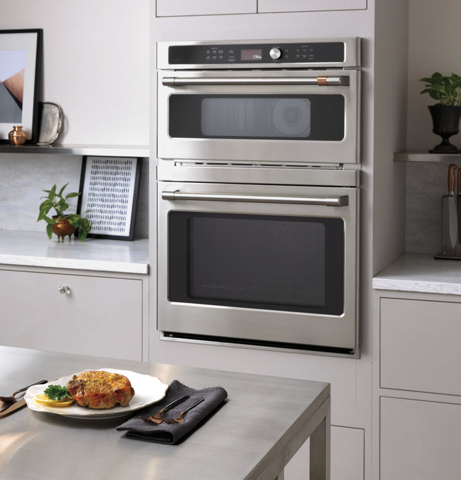 Café 6.7 Cu. Ft. Combination Double Wall Oven - CTC912P2NS1