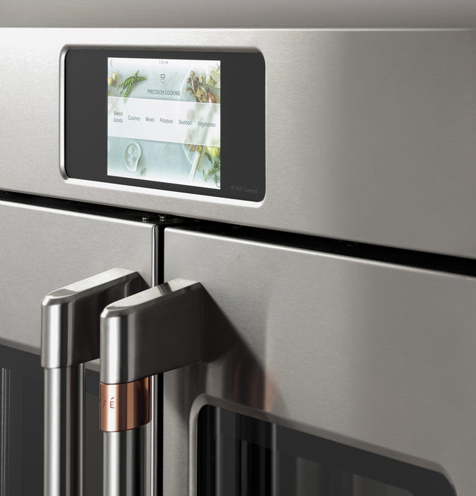 Café Professional Series 30\" Smart Built-In French-Door Double Wall Oven - CTD90FP2NS1