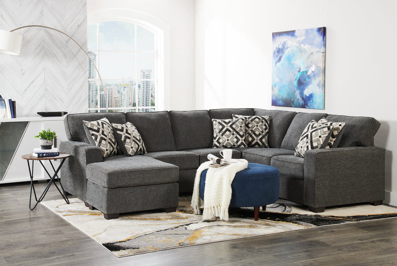 Sofa Lab The Curve Ottoman - Pax Navy