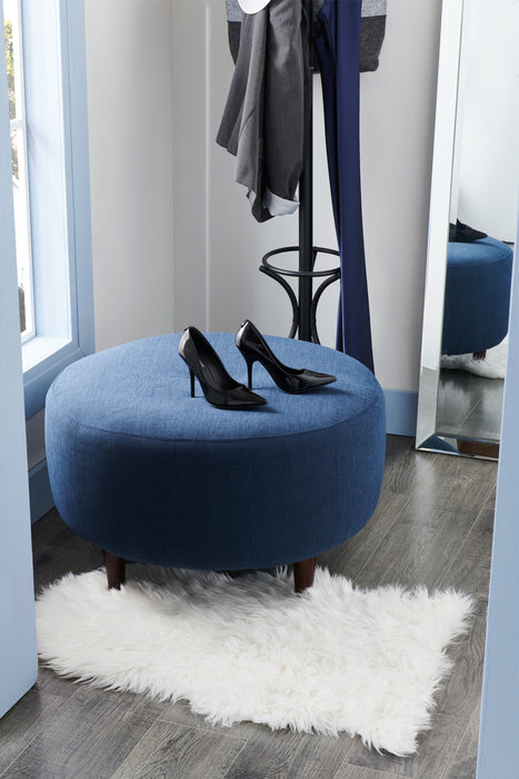 Sofa Lab The Curve Ottoman - Pax Navy