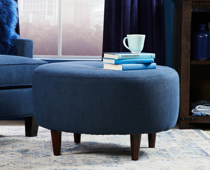 Sofa Lab The Curve Ottoman - Pax Navy