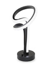 11\" Matte Black and Rose Gold Loop Design LED Table Lamp 