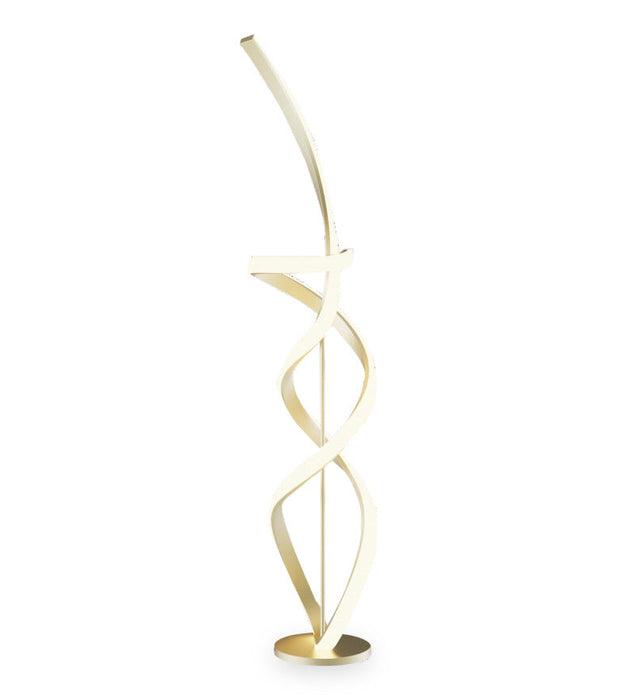 59\" Golden Swirl LED Floor Lamp 