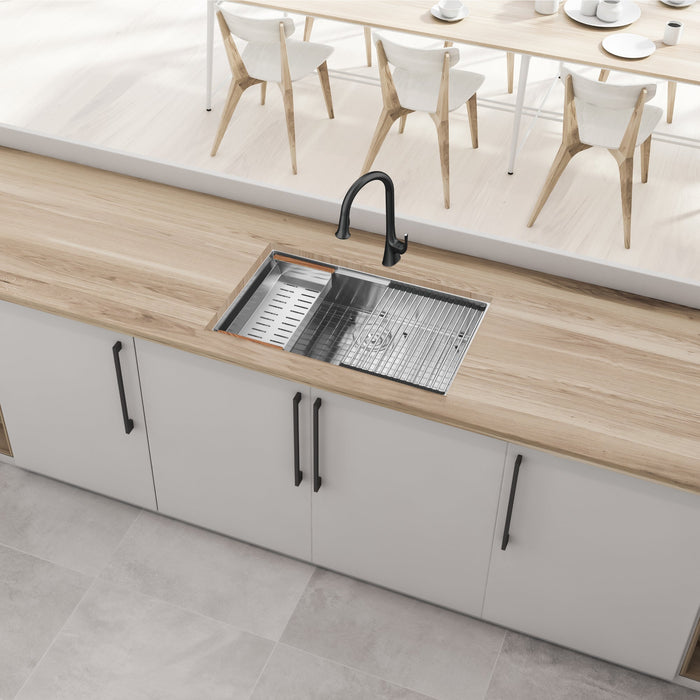 Ancona 30\" Undermount Workstation Kitchen Sink - AN-3372