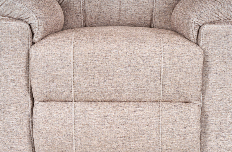Canadian Made Dawson 40\" Fabric Power Reclining Chair with USB Port - Beige