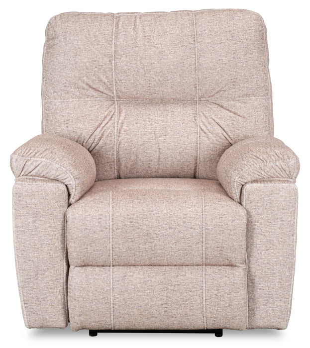 Canadian Made Dawson 40\" Fabric Power Reclining Chair with USB Port - Beige