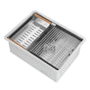 Ancona 25\" Undermount Workstation Kitchen Sink - AN-3370