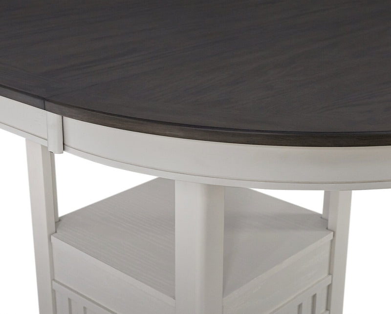 Dena 5-Piece Counter-Height Dining Package - White and Grey