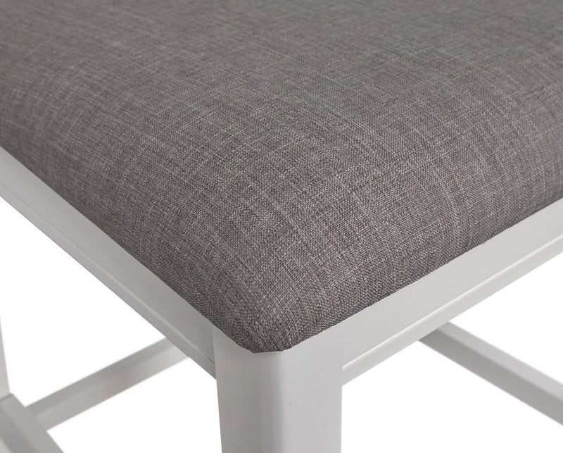 Dena 5-Piece Counter-Height Dining Package - White and Grey