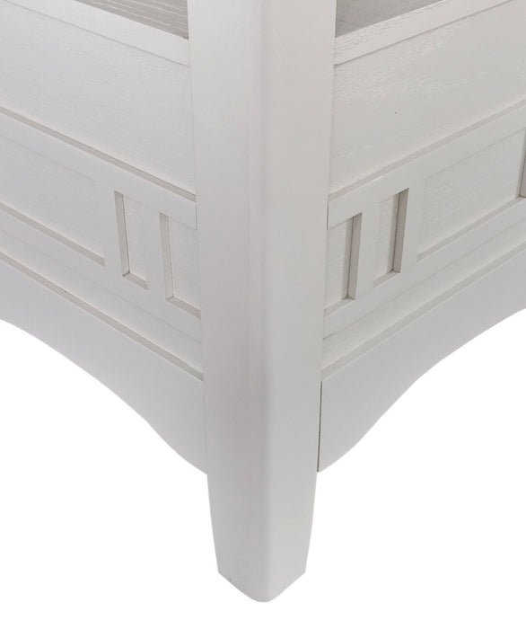 Dena Counter-Height Dining Table - White and Grey