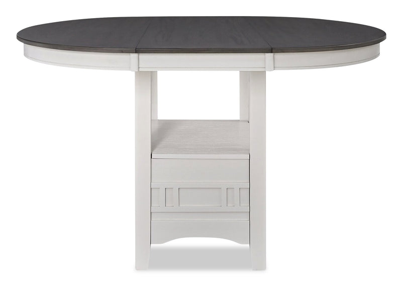 Dena Counter-Height Dining Table - White and Grey