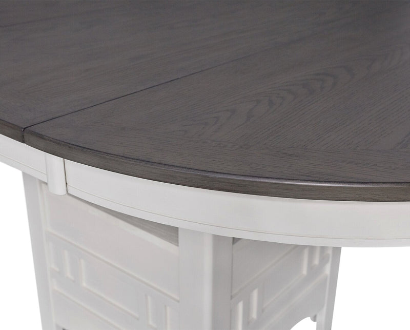 Dena 5-Piece Dining Package - White and Grey