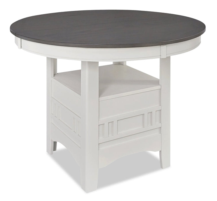 Dena Dining Table - White and Grey