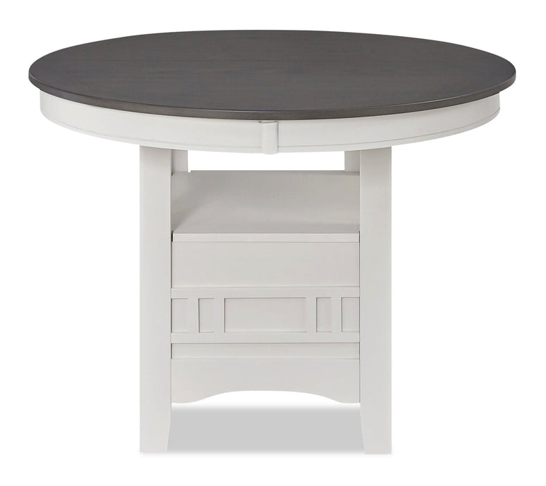 Dena Dining Table - White and Grey
