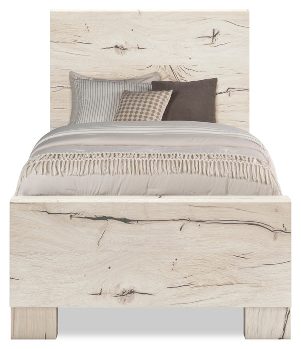 Derekson Twin Panel Bed - White