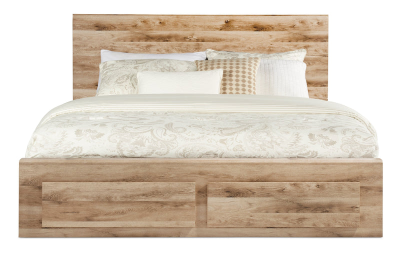 Derekson Queen Storage Bed - Natural