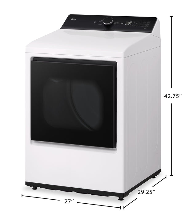 LG 7.3 Cu. Ft. Smart Ultra-Capacity Electric Dryer with EasyLoad™ Door - DLE8400WE