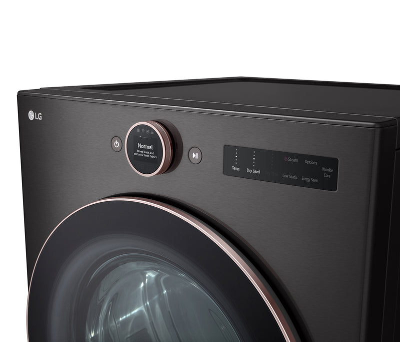 LG 5.8 Cu. Ft. Front-Load Washer and 7.4 Cu. Ft. Electric Dryer with TurboSteam® 