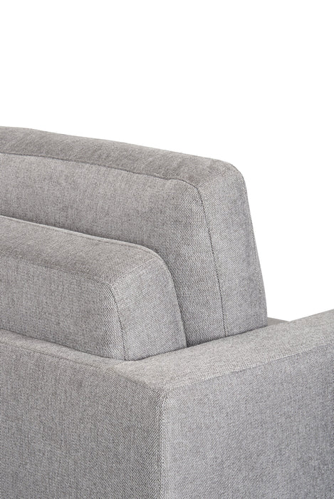 Dusk 52 \" Linen-Look Fabric Sleeper Chair with Track Arms - Grey