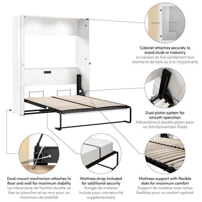 Bestar Avalon 61 W Full Murphy Bed