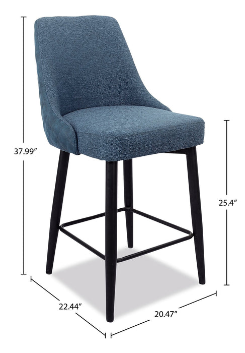 Eden Counter-Height Stool - Blue