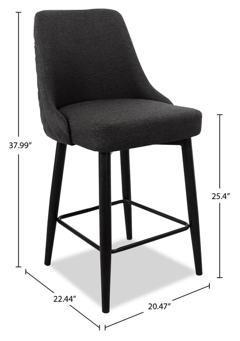 Eden Counter-Height Stool - Charcoal