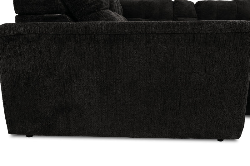 Scott Living Elevate Modular 7-Piece Left-Facing Chenille Fabric Power Sliding Sectional with Storage - Ebony 