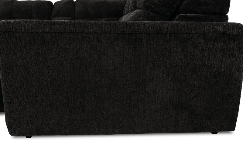 Scott Living Elevate Modular 7-Piece Right-Facing Chenille Fabric Power Sliding Sectional with Storage - Ebony 