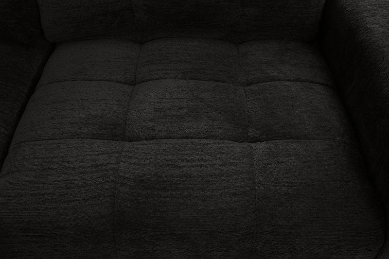 Scott Living Elevate Modular 3-Piece Left-Facing Chenille Fabric Power Reclining and Sliding Sectional - Ebony 
